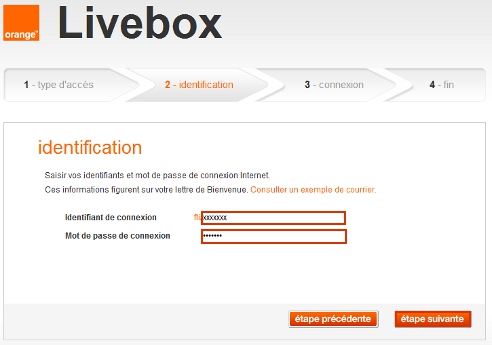 livebox orange admin